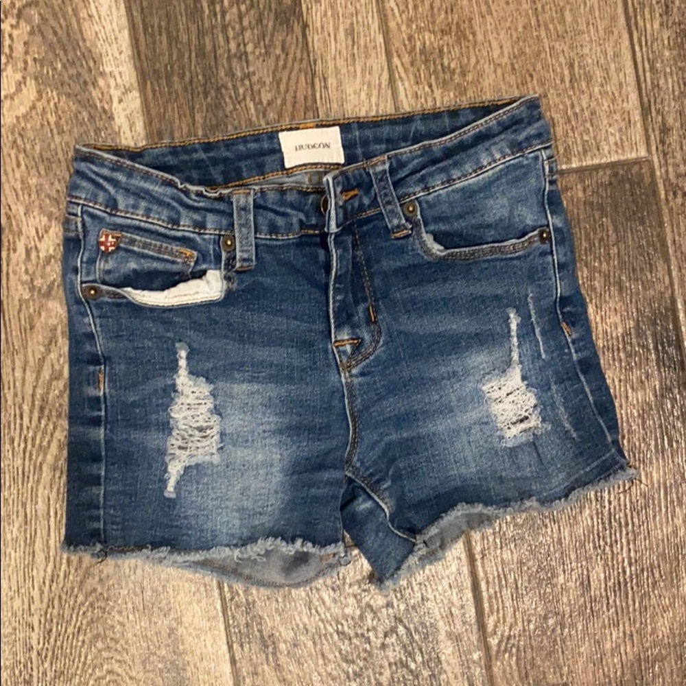 girls distressed hudson shorts
